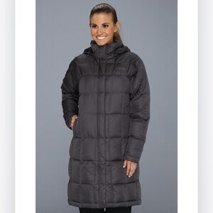 Classic North Face Metropolis Down Parka size S beautiful charcoal gray!